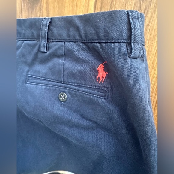 Vintage Polo Ralph Lauren Preston Pants Mens Wide Leg Blue Sz 40x 32 Pony 90’s - Picture 3 of 11